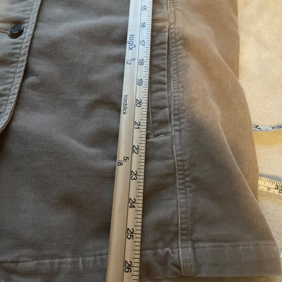 Vintage 90's Bill Blass Womens Medium Shacket Jacket Tan Beige Corduroy Y2K*Read - Picture 4 of 13